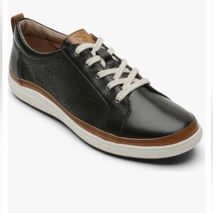 Cobb Hill Bailee Leather Sneaker | Black | Size: 8
